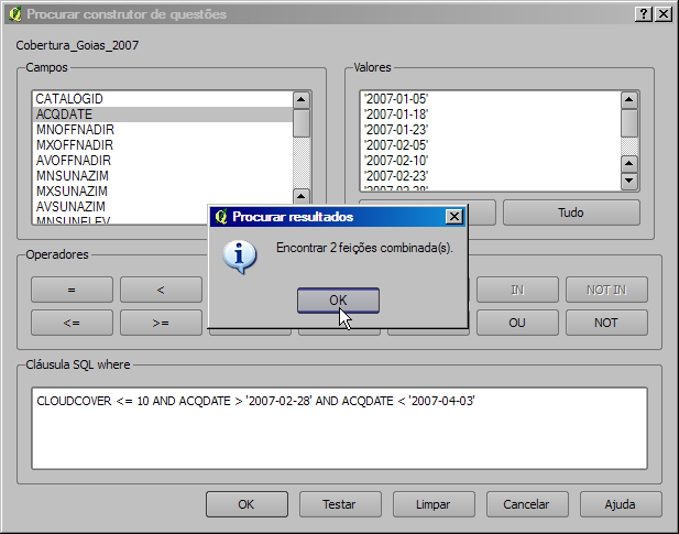 Query no QGIS