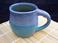 Purple and turquoise mug, standard size