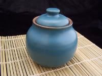 Small Turquoise Lidded Jar