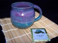 Purple and Turquoise Oversized Mug