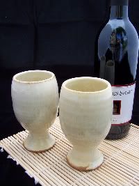 Wine Cups with Cheese Platter