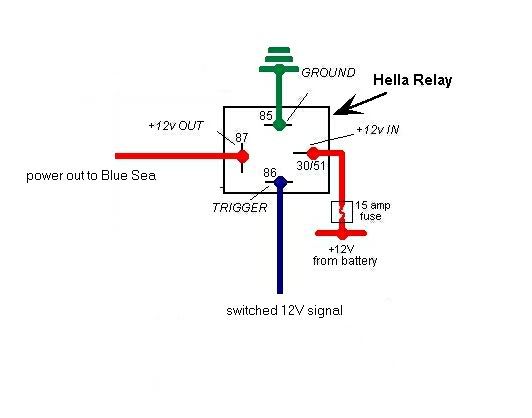 12 Volt Relay Negative Ground Trigger Wiring Diagrams - Ecoist