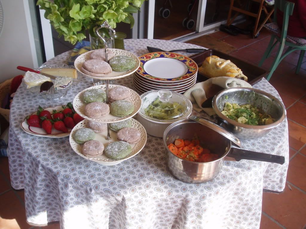 back patio meal Pictures, Images and Photos