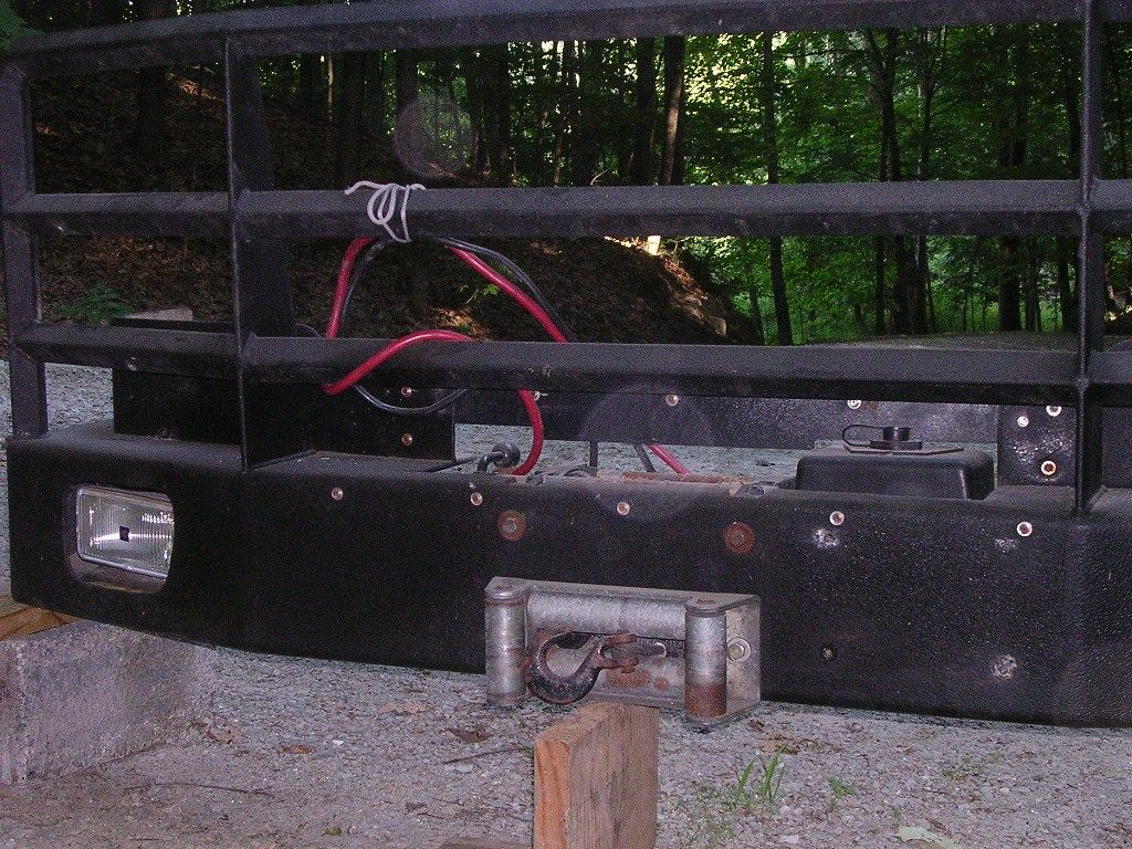 Chevy HD bumper with Warn winch 0006' Pirate 4x4