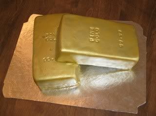 Gold Bar cake