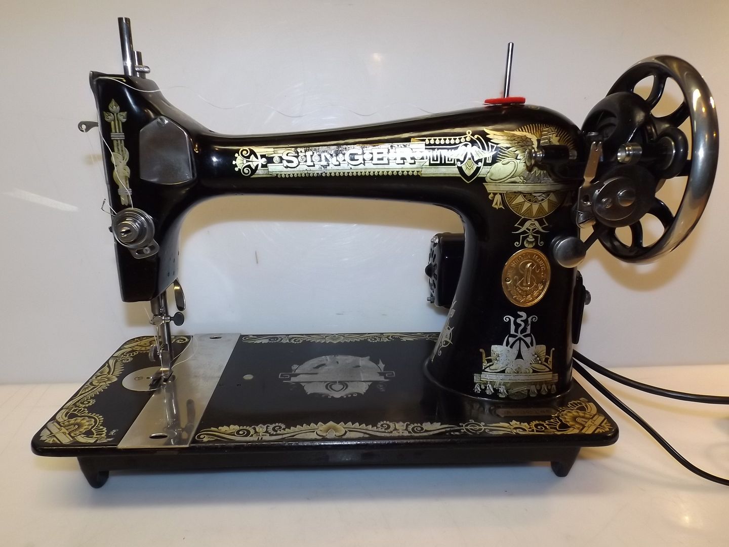 SINGER 127 Industrial Strength HEAVY DUTY Sewing Machine LEATHER eBay