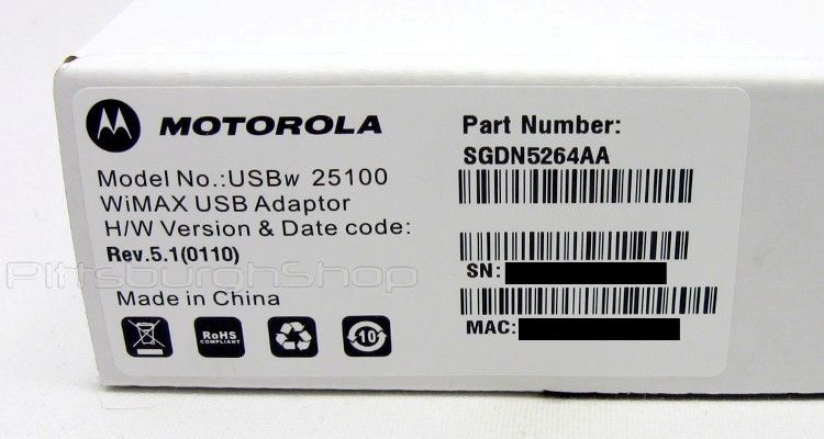 Details about CLEAR 4G WiMAX Motorola USBw 25100 Modem USB Adapter