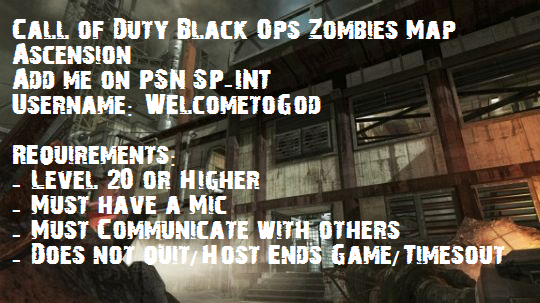 black ops zombies maps ascension. Call of Duty Black Ops Zombies