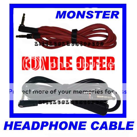 Bundle Replacement cable for Dr Dre Monster Beats Studio headphone 