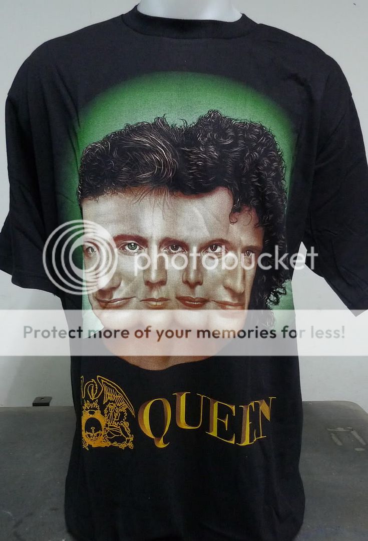 QUEEN Band Logo Freddie Tour New VTG Vintage Rock T shirt FREE 