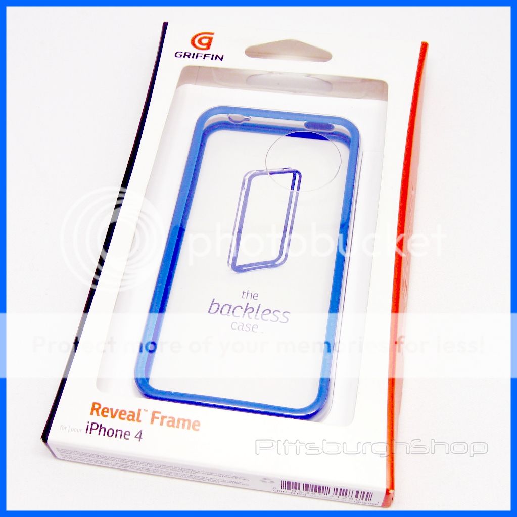 New Griffin Reveal Frame iPhone 4 Bumper Case Blue